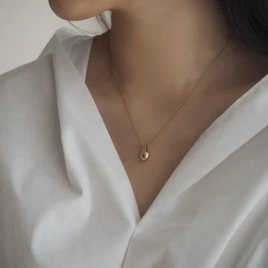 Moon Teardrop Necklace