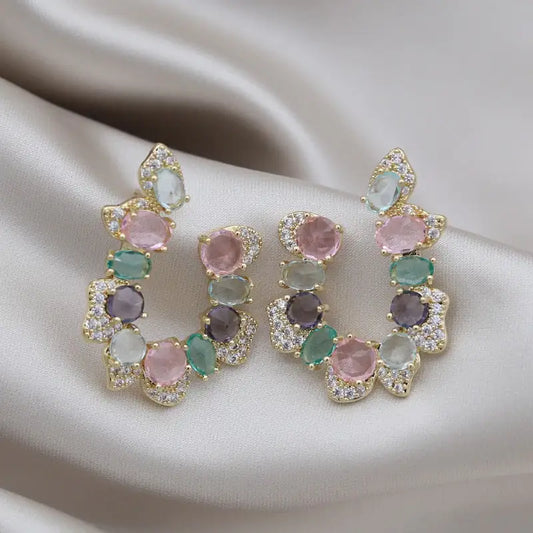 Boucles D'oreilles Cristal