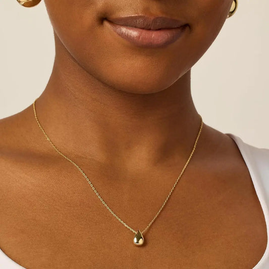 Moon Teardrop Necklace