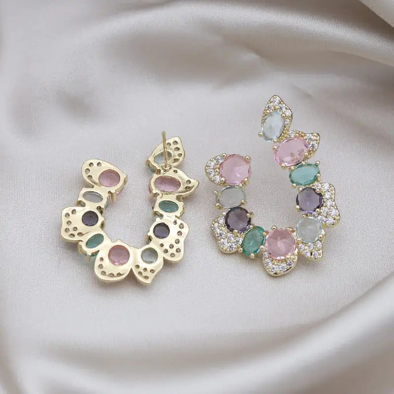 Boucles D'oreilles Cristal